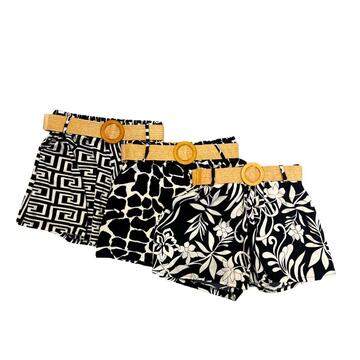 SHORT DONNA MACULATO CON CINTURA FLORA 3034 - CIAM Centro Ingrosso Abbigliamento