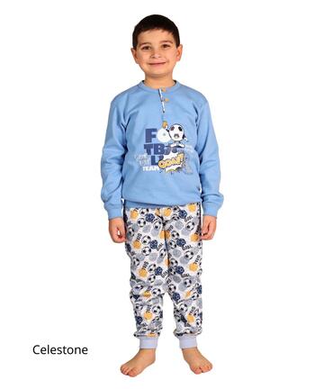 Pigiama da bambino in calda felpa di cotone Gary 3062 Tg.8/10 anni - CIAM Centro Ingrosso Abbigliamento