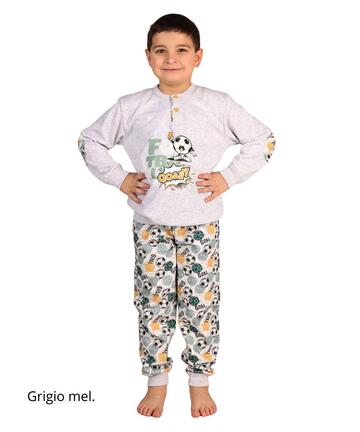 Pigiama da bambino in calda felpa di cotone Gary 3062 Tg.8/10 anni - CIAM Centro Ingrosso Abbigliamento