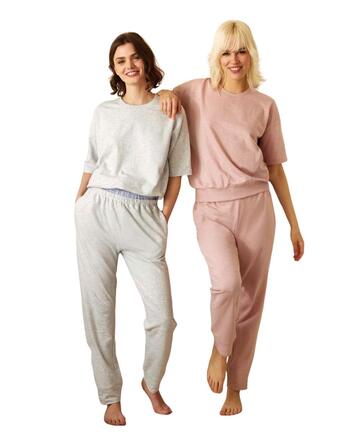Tuta homewear donna primaverile in cotone garzato Jadea 3252 - CIAM Centro Ingrosso Abbigliamento