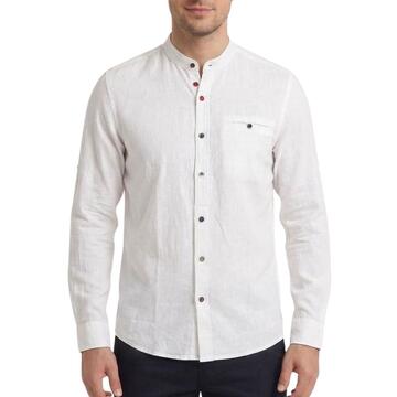 CAMICIA UOMO COREANA IN LINO MANICA LUNGA BE MISTIC 32536