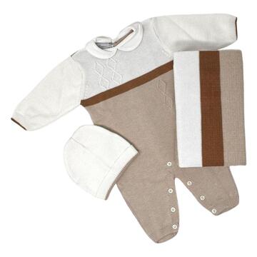 ENSEMBLE NOUVEAU-NÉ 3 PIÈCES NAZARENO GABRIELLI NG3485 - CIAM Centro Ingrosso Abbigliamento