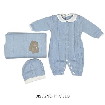 SET 3 PEZZI NEONATO NASCITA NAZARENO GABRIELLI NG-3488 - CIAM Centro Ingrosso Abbigliamento