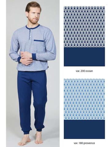 Men's cotton jersey pajamas with Bip Bip cuffs 3640 - CIAM Centro Ingrosso Abbigliamento