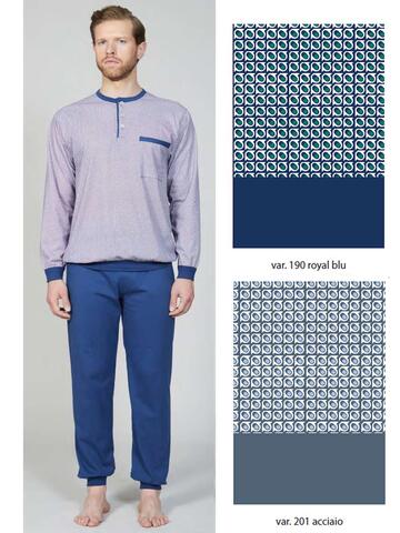Men's cotton jersey pajamas with Bip Bip cuffs 3668 - CIAM Centro Ingrosso Abbigliamento