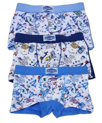Boxer da bambino in cotone elasticizzato Gasolino U3888