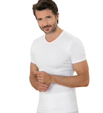 T-shirt uomo in cotone scollo a v Club88 410162 - CIAM Centro Ingrosso Abbigliamento