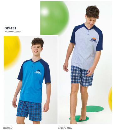 Il Granchietto GP4131 Cotton Jersey Short Pyjamas for Boys - CIAM Centro Ingrosso Abbigliamento