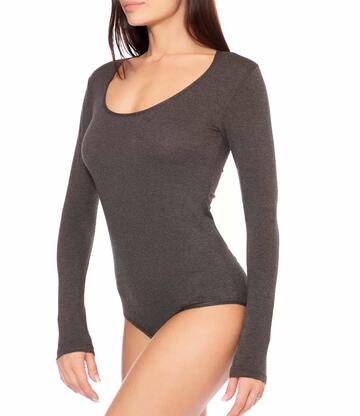 Body donna a manica lunga in cotone elasticizzato Jadea 4154 - CIAM Centro Ingrosso Abbigliamento