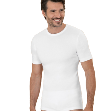 T-shirt uomo manica corta girocollo in cotone felpato Club88 420008 Bianco - CIAM Centro Ingrosso Abbigliamento
