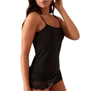 Top canotta donna con pizzo in cotone modal Jadea 4327 - CIAM Centro Ingrosso Abbigliamento