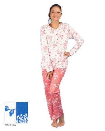 Women's seraph pajamas in cotton jersey Silvia 44008 - CIAM Centro Ingrosso Abbigliamento