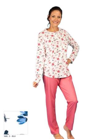 Women's seraph pajamas in cotton jersey Silvia 44020 - CIAM Centro Ingrosso Abbigliamento