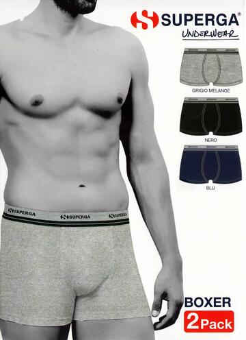 Boxer uomo cotone elasticizzato Superga 457 (2 capi) - CIAM Centro Ingrosso Abbigliamento