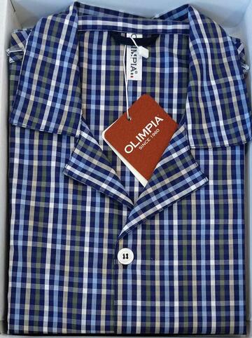 Pigiama uomo aperto in tessuto camicia Olimpia 502 - CIAM Centro Ingrosso Abbigliamento