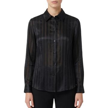 Camicia donna rigata in raso Carla Ferroni 50345