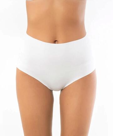 Sielei Invisible Cotton 15119 women's high-waisted briefs in laser-cut stretch cotton with lace - CIAM Centro Ingrosso Abbigliamento