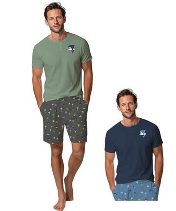 Pigiama uomo a manica corta in jersey di cotone Cippi 518