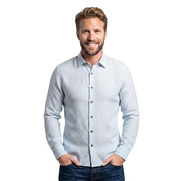 CAMICIA UOMO IN LINO MANICA LUNGA A RIGHE BE MISTIC 32535&nbsp; - CIAM Centro Ingrosso Abbigliamento