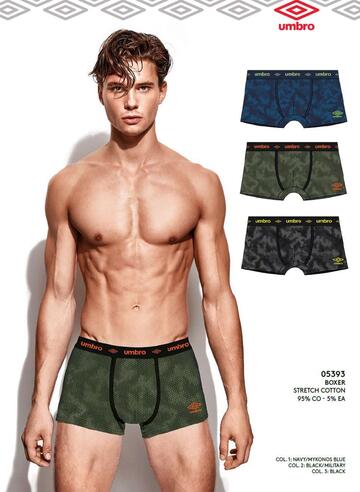 Men's boxer shorts in stretch cotton Umbro 5392S - CIAM Centro Ingrosso Abbigliamento