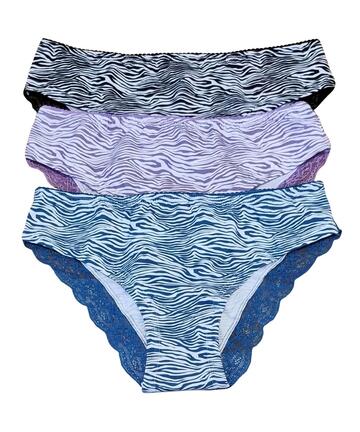 Slip donna moda in cotone elasticizzato e pizzo Jadea 6586