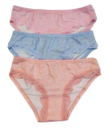 Culotte Jadea 6593 pour femme, en coton stretch et dentelle - CIAM Centro Ingrosso Abbigliamento