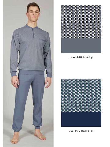 Men's pajamas in warm cotton jersey Bip Bip 7082 - CIAM Centro Ingrosso Abbigliamento
