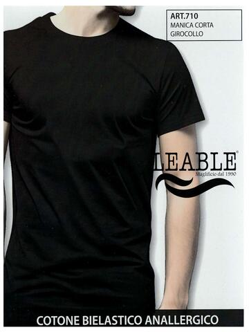Leable 710 men's V-neck bi-elastic cotton T-shirt - CIAM Centro Ingrosso Abbigliamento
