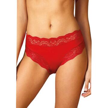SLIP DONNA MINI IN PIZZO ROSSO JADEA 742/R