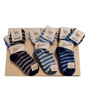 Calzino corto donna in alpaca a righe Goffredo Berenzi 9006 BI-PACK - CIAM Centro Ingrosso Abbigliamento