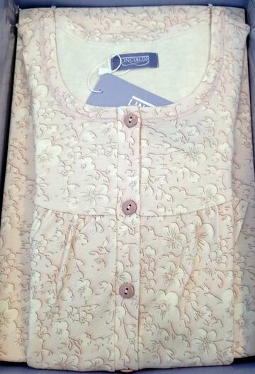 Camicia da notte donna in caldo cotone Linclalor 92765 - CIAM Centro Ingrosso Abbigliamento