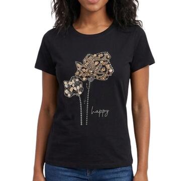 T-SHIRT DONNA MANICA CORTA FLORA 99057