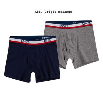 Boxer bambino in cotone elasticizzato Levi's 9L0130-GU6  BI-PACK - CIAM Centro Ingrosso Abbigliamento