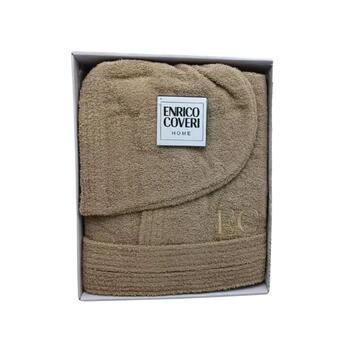 ACCAPPATOIO UNISEX IN SPUGNA DI COTONE CON CAPPUCCIO ENRICO COVERI - CIAM Centro Ingrosso Abbigliamento