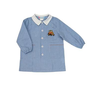 GREMBIULE ASILO BAMBINO ANDY&GI&ograve; 90318 RICAMO TRATTORE - CIAM Centro Ingrosso Abbigliamento