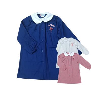 GREMBIULE SCUOLA BAMBINA ANDY&GI&ograve; 90316 RICAMO BALLERINA