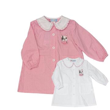 GREMBIULE ASILO BAMBINA ANDY&GIò 90288 RICAMO CAGNOLINO - CIAM Centro Ingrosso Abbigliamento
