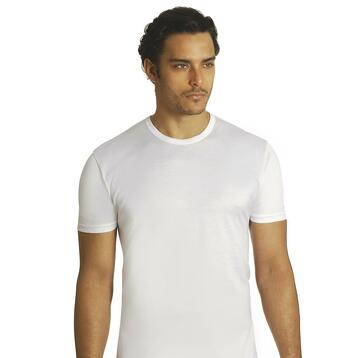 AXIOM Slip Uomo Senza Cuciture Mod. SN 2665 - Bianco, 90% Cotone 10% Elastan (Taglia 7)