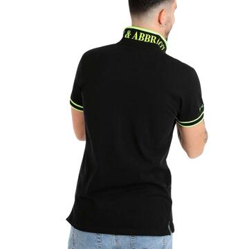 POLO HOMME SUR FLUO EN COTON PIQUET BACI&ABBRACCI BAM2566 3XL-6XL - CIAM Centro Ingrosso Abbigliamento