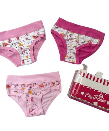 Slip boxerino bambina in cotone elasticizzato Emy B3008