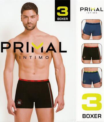 Boxer uomo in cotone elasticizzato Primal B355 TRI-PACK - CIAM Centro Ingrosso Abbigliamento