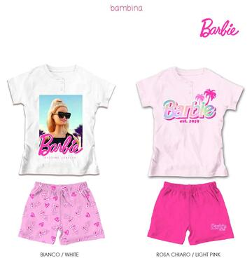Barbie girls' short-sleeved cotton jersey pajamas BA52C6079 - CIAM Centro Ingrosso Abbigliamento