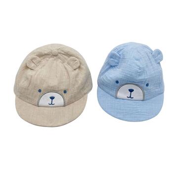 CAPPELLINO NEONATO CON VISIERA ORSETTO ELLEPI BH8010&nbsp; - CIAM Centro Ingrosso Abbigliamento