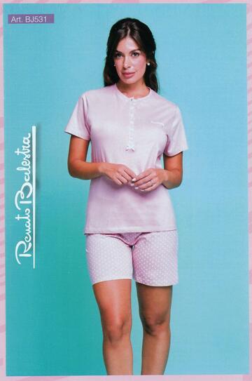 Pigiama donna corto in jersey di cotone Renato Balestra BJ531 - CIAM Centro Ingrosso Abbigliamento