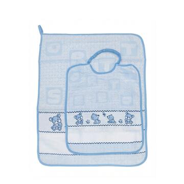 Set asilo 2 pezzi asciugamano+bavaglino Bababu' Bis Orsetto - CIAM Centro Ingrosso Abbigliamento