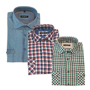 CAMICIA DA UOMO IN COTONE BE MISTIC DENIM E CORTINA - CIAM Centro Ingrosso Abbigliamento