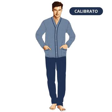 MEN'S OPEN CALIBRATED COTTON JERSEY PAJAMAS BIP BIP 3794 (58-60) - CIAM Centro Ingrosso Abbigliamento