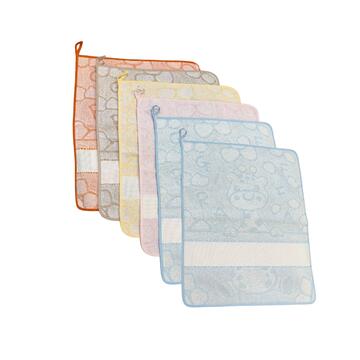 Asciugamano bambini in spugna con tela aida 40x50 Bubab&ugrave; ASC273 - CIAM Centro Ingrosso Abbigliamento