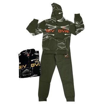 TUTA FELPA CAPPUCCIO RAGAZZO GIVOVA CAF211GJ - CIAM Centro Ingrosso Abbigliamento