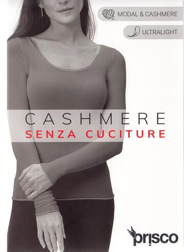 Maglia donna a manica lunga in cashmere ultralight Prisco Cash Dama - CIAM Centro Ingrosso Abbigliamento